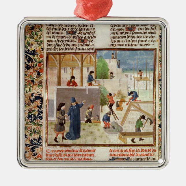 Adorno Metálico Construcción de una casa (Frente)