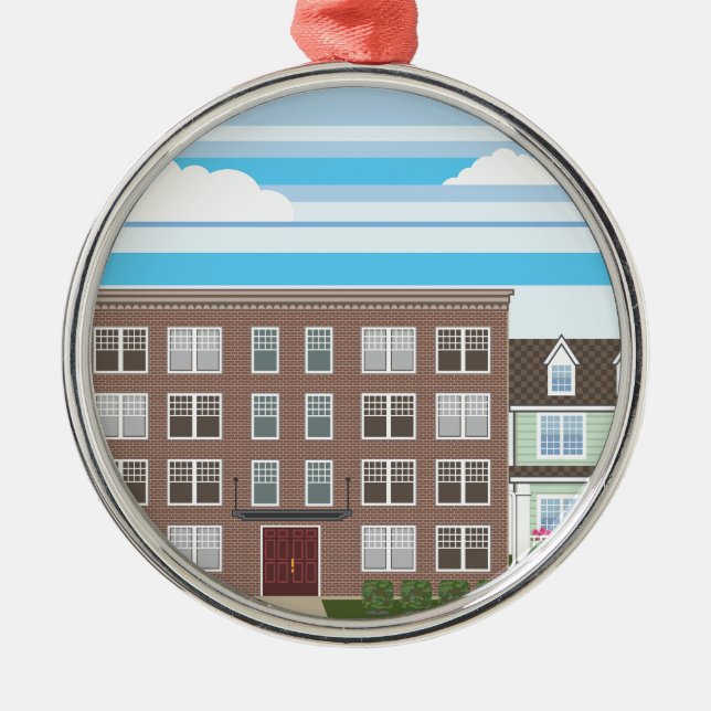 Adorno Metálico Construcción de viviendas (Frente)