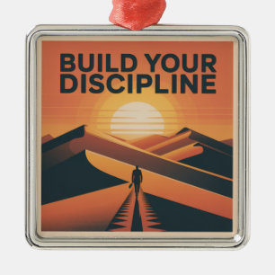 Adorno Metálico Construye Tu Disciplina