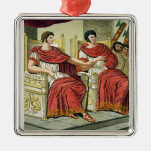 Adorno Metálico Cónsules romanos, de "L'Antica Roma", 1825 (color