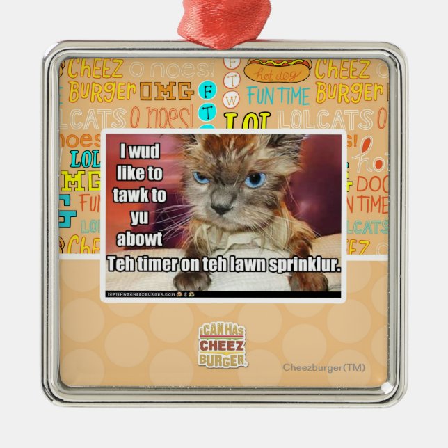 Adorno Metálico Contador de tiempo de Sprinklur del césped (Frente)