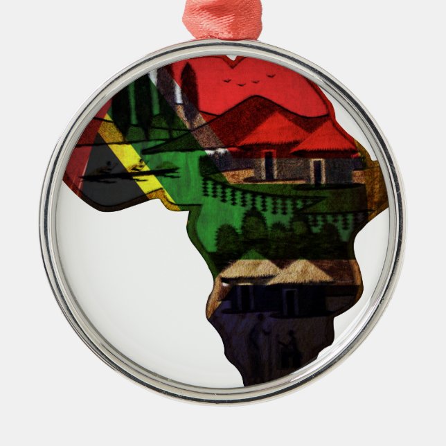 Adorno Metálico Continente africano