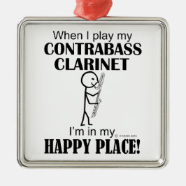 Adorno Metálico Contrabass Clarinet Happy Place