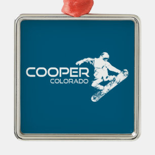 Adorno Metálico Cooper Colorado Snowboarder
