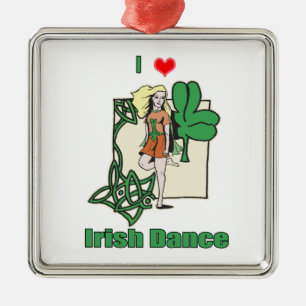 Adorno Metálico Corazón de baile irlandés