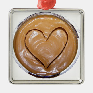 Adorno Metálico Corazón de mantequilla de cacahuete