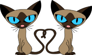 Adornos Dibujo Animado Del Gato Siames Zazzle Es