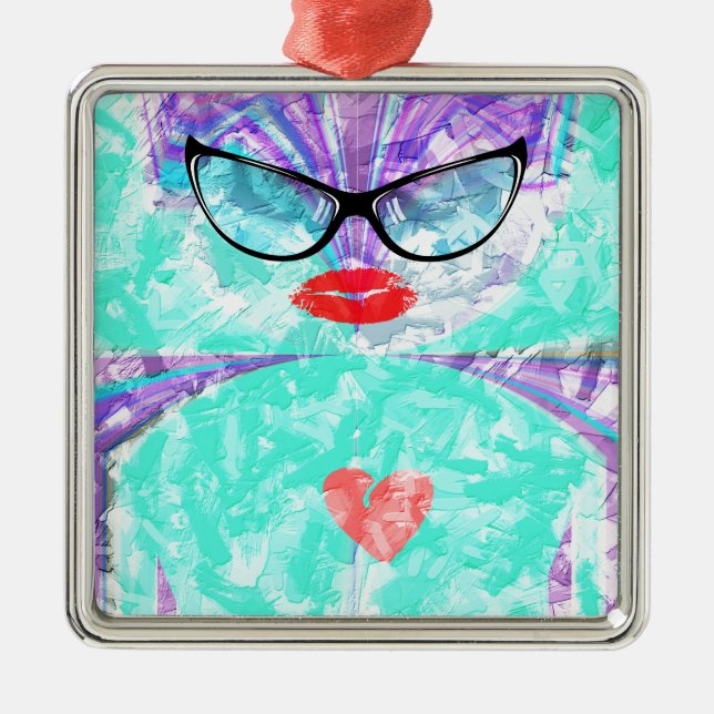 Adorno Metálico Corazón perfecto (Frente)