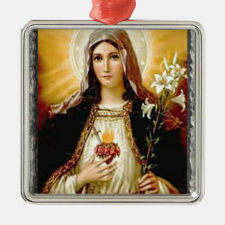 ADORNO METÁLICO CORAZÓN SAGRADO DE MARIA 10 PRODUCTOS ADAPTABLES