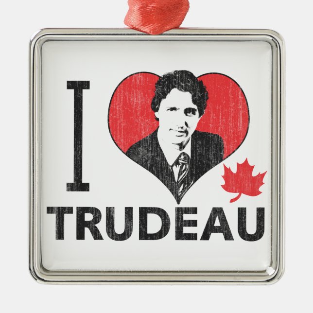 Adorno Metálico Corazón Trudeau (Frente)