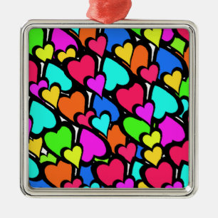 Adorno Metálico Corazones 2011