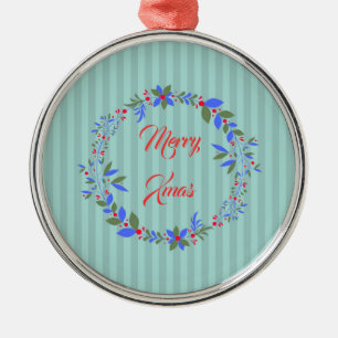 Adorno Metálico corona de navidades