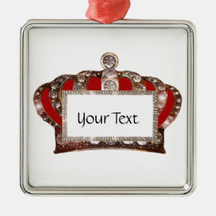 Adorno Metálico Corona real personalizada