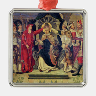 Adorno Metálico Coronación de papa Celestino V en agosto de 1294