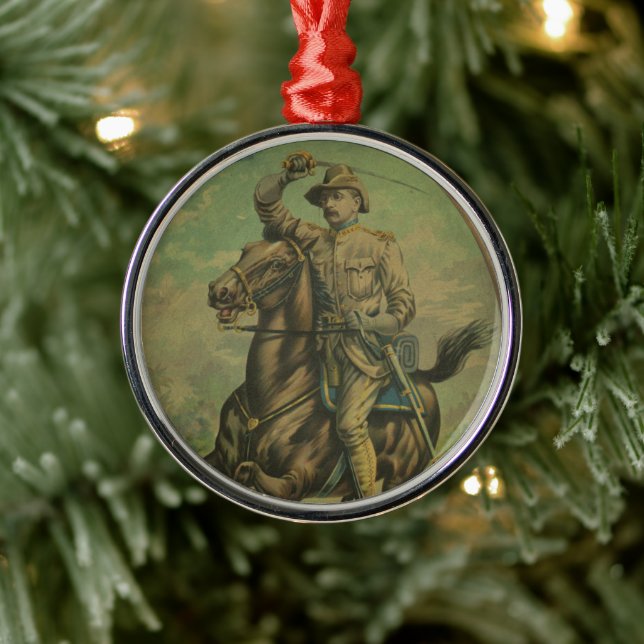 Adorno Metálico Coronel Theodore Roosevelt Ornament (Árbol)