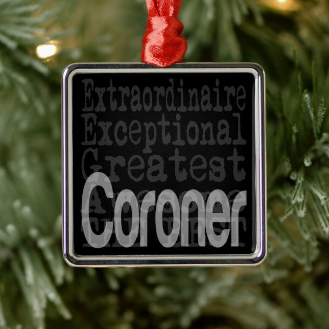 Adorno Metálico Coroner Extraordinaire (Árbol)