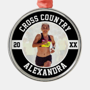 Adorno Metálico Corredor de Cross Country Equipo de Deportes XC Pe