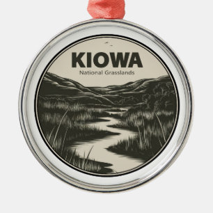 Adorno Metálico Corriente nacional de tierras de pastoreo de Kiowa