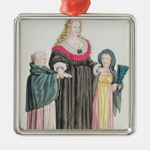 Adorno Metálico Cortesana veneciana