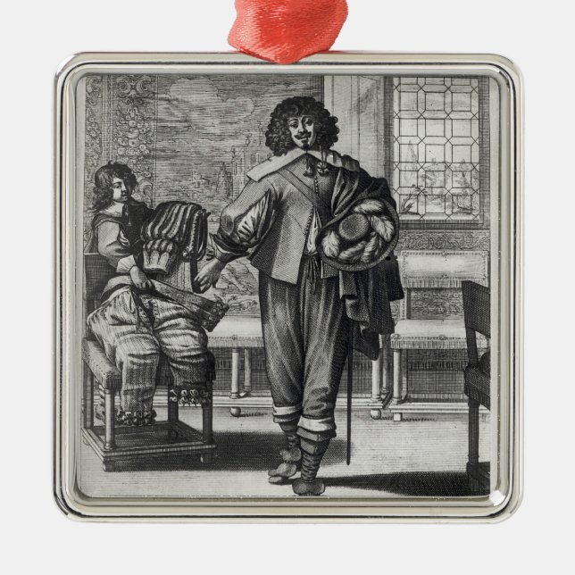 Adorno Metálico Cortesano después del decreto real pasado (Frente)