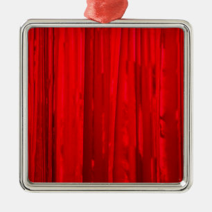 Adorno Metálico Cortina roja