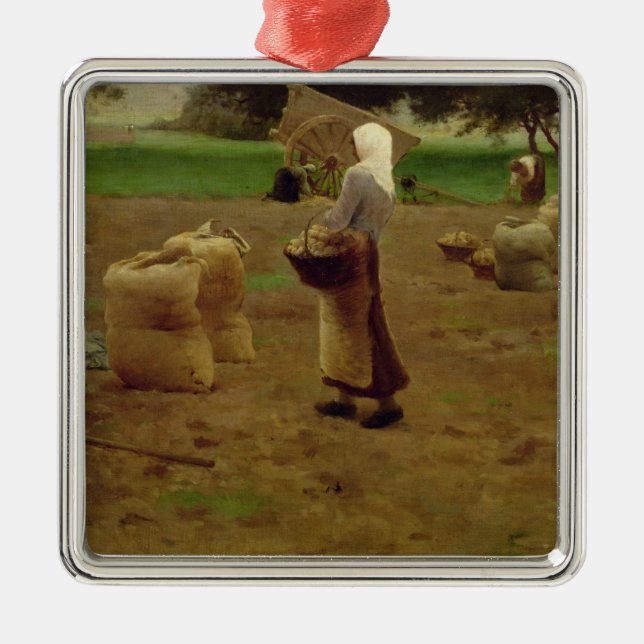 Adorno Metálico Cosecha de las patatas (Frente)