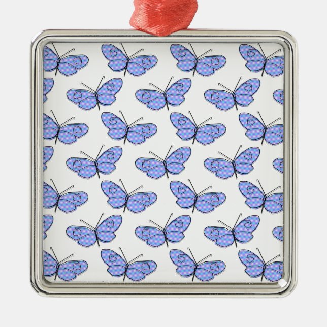 Adorno Metálico Cosmic Butterfly Pattern (Frente)