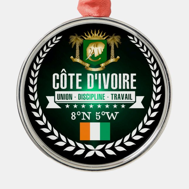 Adorno Metálico Costa de Marfil (Frente)