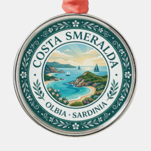 Adorno Metálico Costa Smeralda Italia