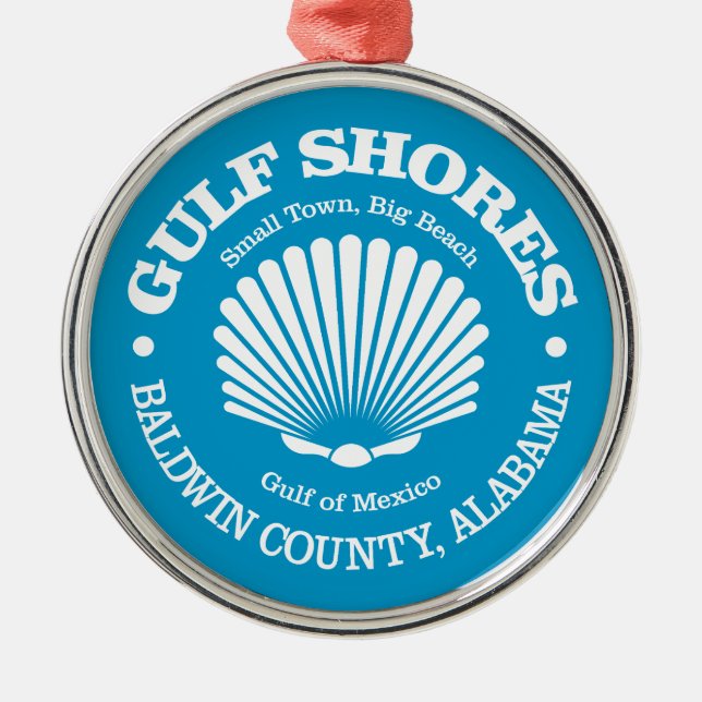 Adorno Metálico Costas del Golfo (concha de mar) (Frente)