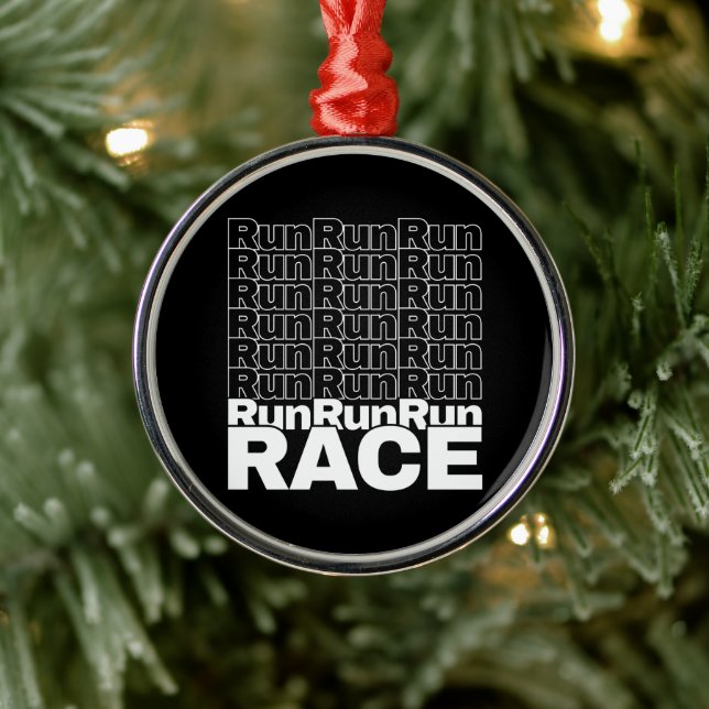 Adorno Metálico Cotización Motivacional de Runner In-Training - Ca (Árbol)