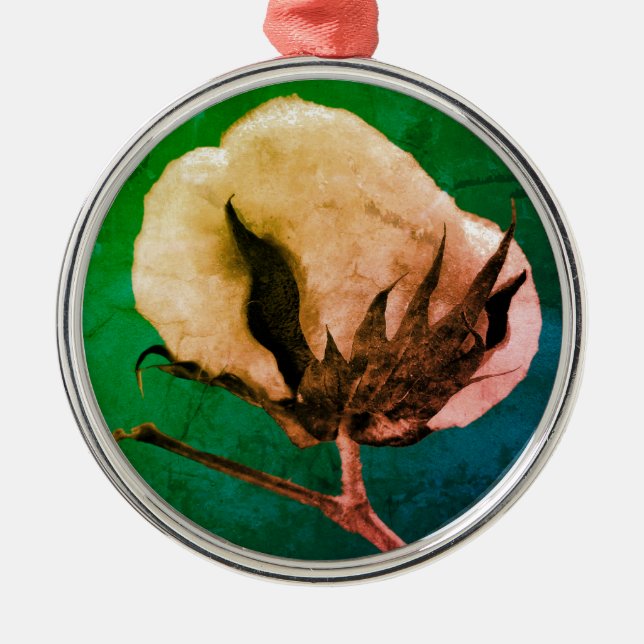 Adorno Metálico Cotton Boll (Frente)