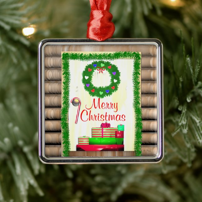 Adorno Metálico Country Merry Christmas Door (Árbol)