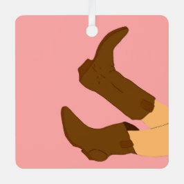 Adorno Metálico Cowboy Boots