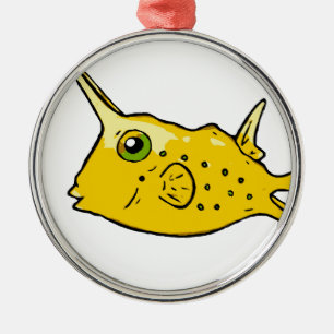 Adorno Metálico Cowfish del fonolocalizador de bocinas grandes