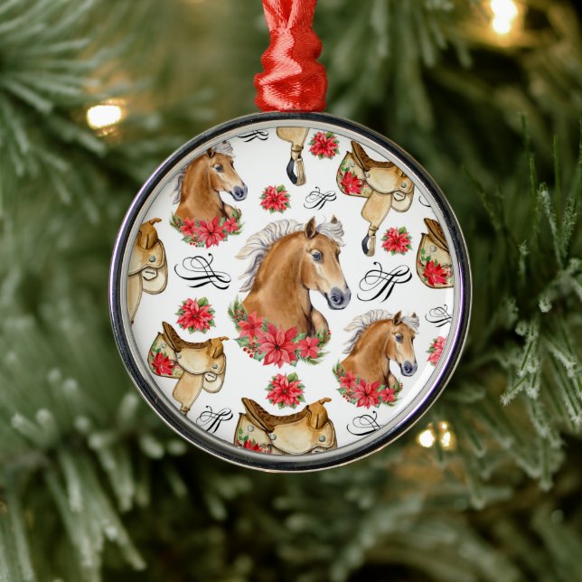 Adorno Metálico Cowgirl Christmas Ornament Keepsake (Árbol)