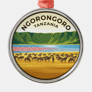 Adorno Metálico Cráter de Ngorongoro Tanzania