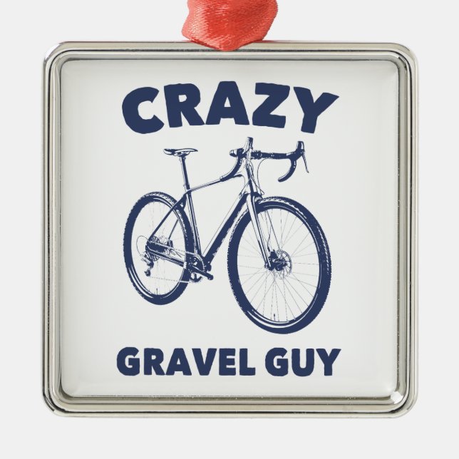 Adorno Metálico Crazy Gravel Guy Ciclismo (Frente)