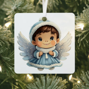 Adorno Metálico Crea el primer ángel de Navidades de tu propio beb