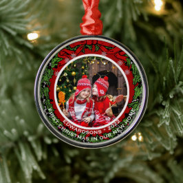 Adorno Metálico Crea tu primera navidad en nuestro nuevo hogar