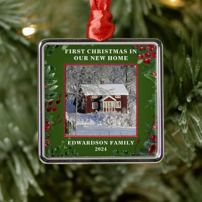 Adorno Metálico Crea tu primera Navidad en nuestro nuevo hogar (Árbol)