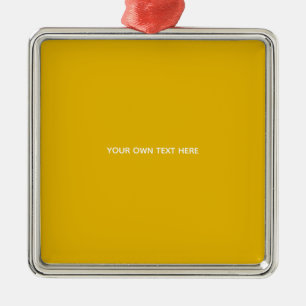 Adorno Metálico Crea tu propio diseño personalizado amarillo