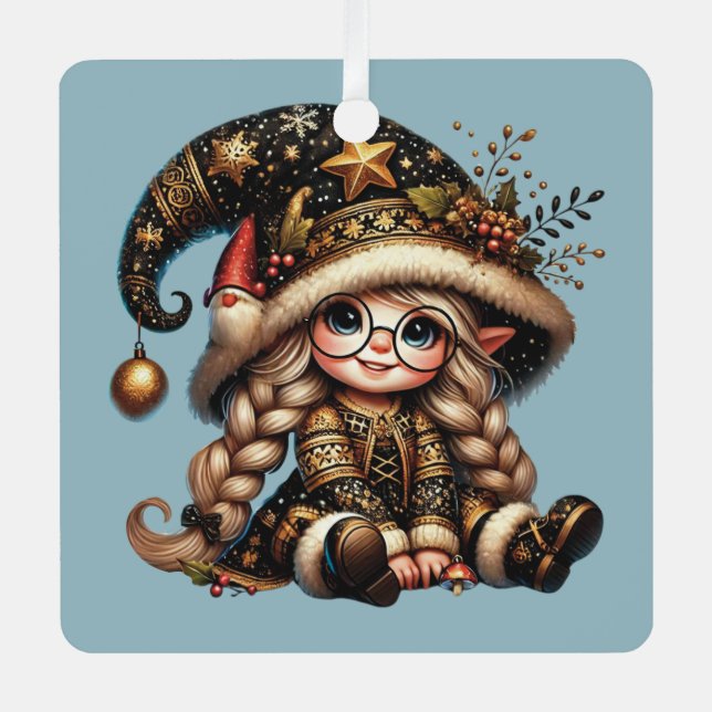 Adorno Metálico Crea tu propio genoma de Navidades mágicos (Anverso)