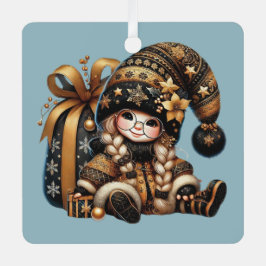 Adorno Metálico Crea tu propio Navidad mágico Gnome Dack