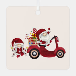Adorno Metálico Crea tu propio Scooter Gnome de Navidades de Santa