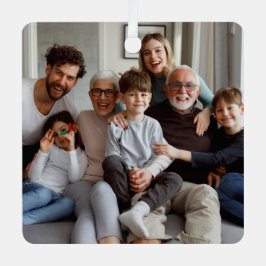 Adorno Metálico Crea tus propias fotos de dos caras