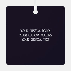 Adorno Metálico Crear su propio Personalizado negro