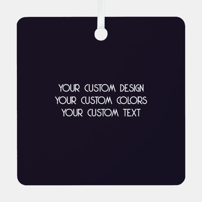 Adorno Metálico Crear su propio Personalizado negro (Anverso)