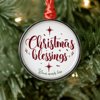 Adorno Metálico Crear sus propias bendiciones de Navidades