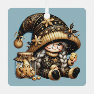 Adorno Metálico Crear tus propios Navidades mágicos Gnome Cookie J